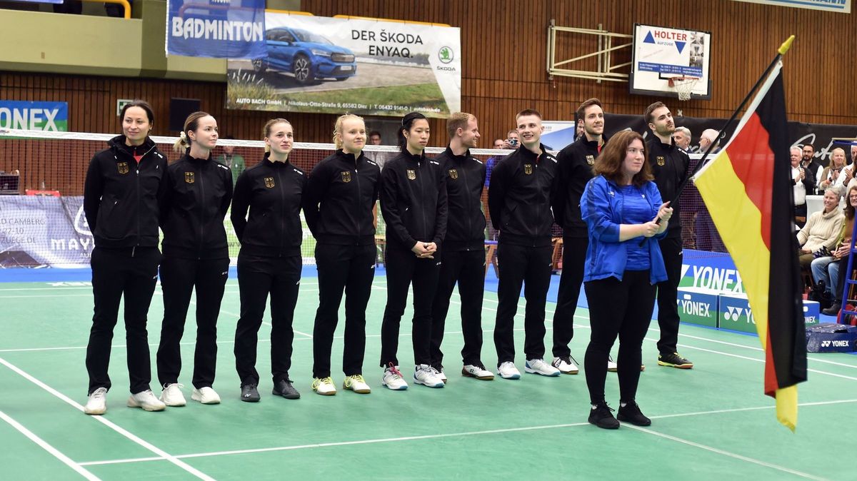 O19Länderspiel Deutschland Dänemark 32 Deutscher Badminton Verband