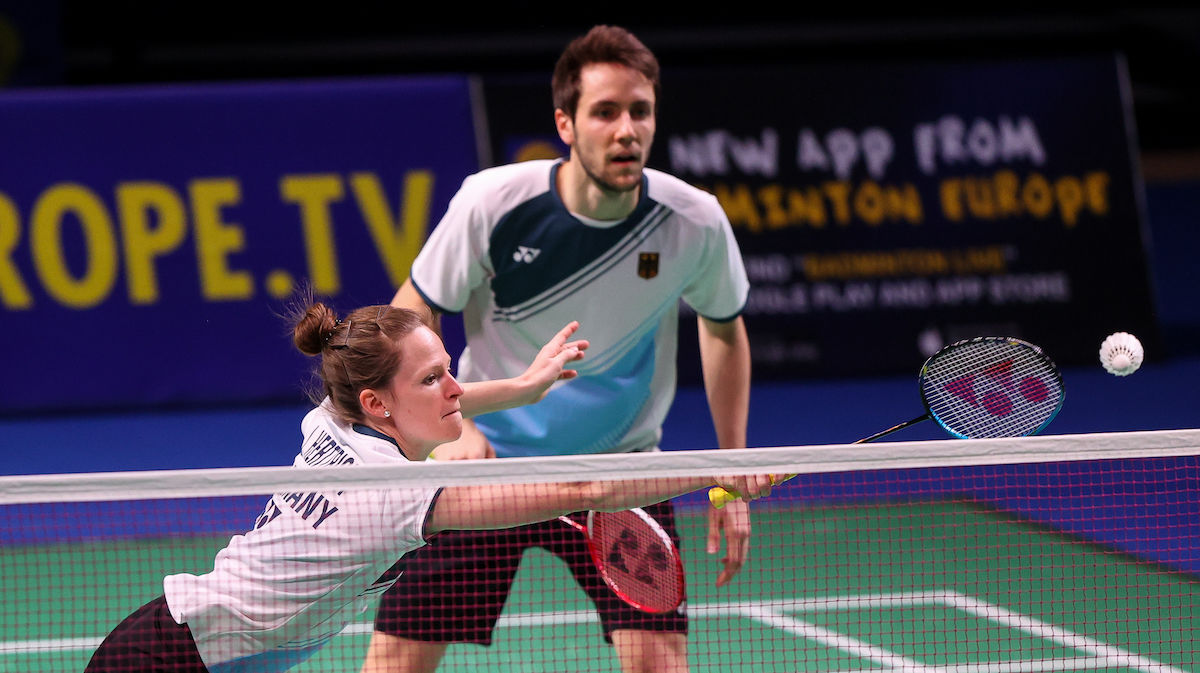 „Team D“ mit fünf Badmintonassen Deutscher Badminton Verband