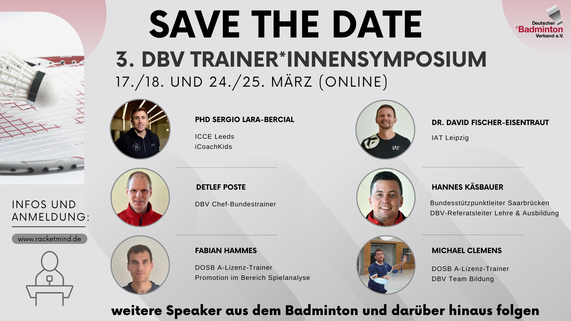 Jetzt anmelden: DBV-Trainersymposium 2023