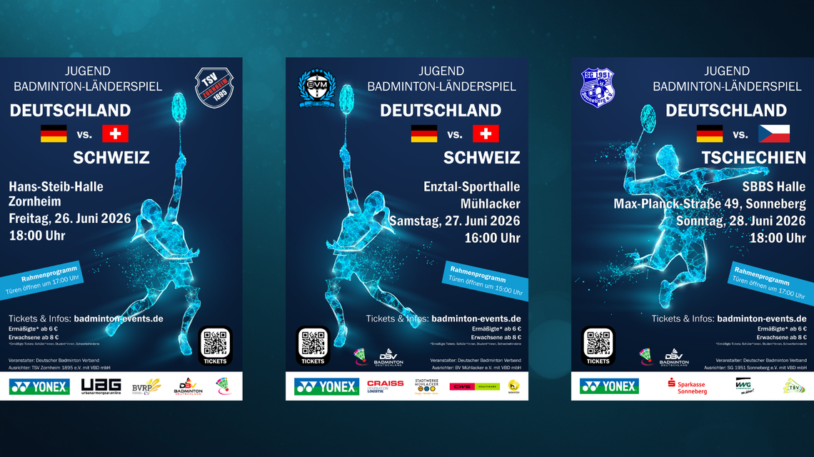 Deutschlands U19 misst sich mit der Schweiz und Tschechien