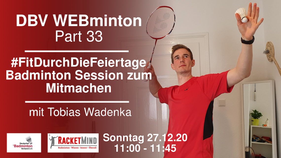 DBV-WEBminton: #FitDurchDieFeiertage