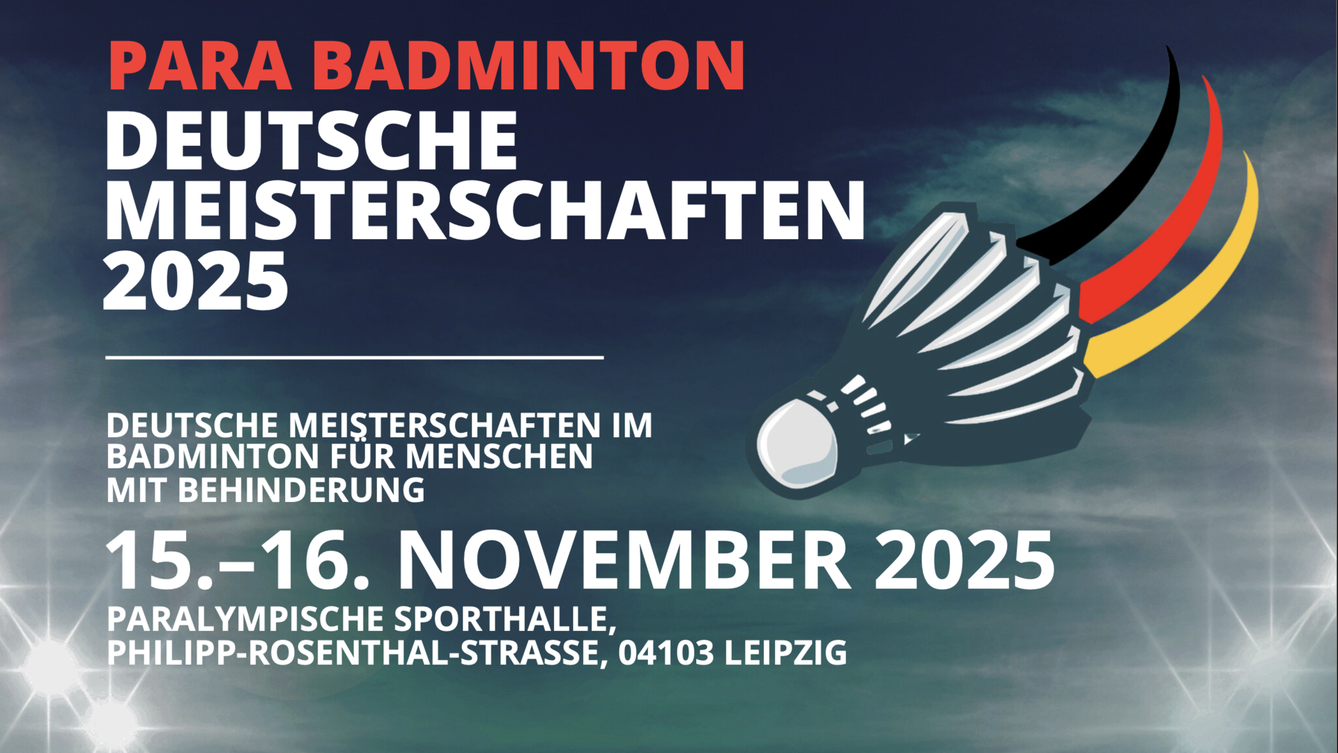 2. Deutsche Meisterschaften Para Badminton 2025 in Leipzig