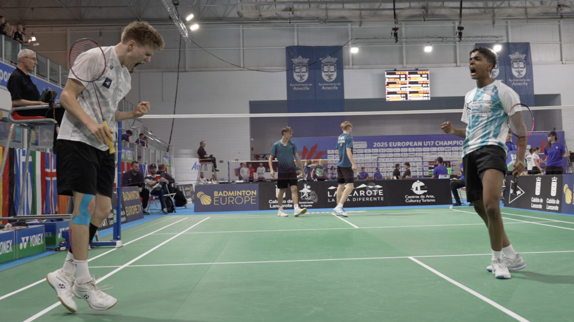 U17-EM: Gahirwal/Wolber kämpfen um Medaillen