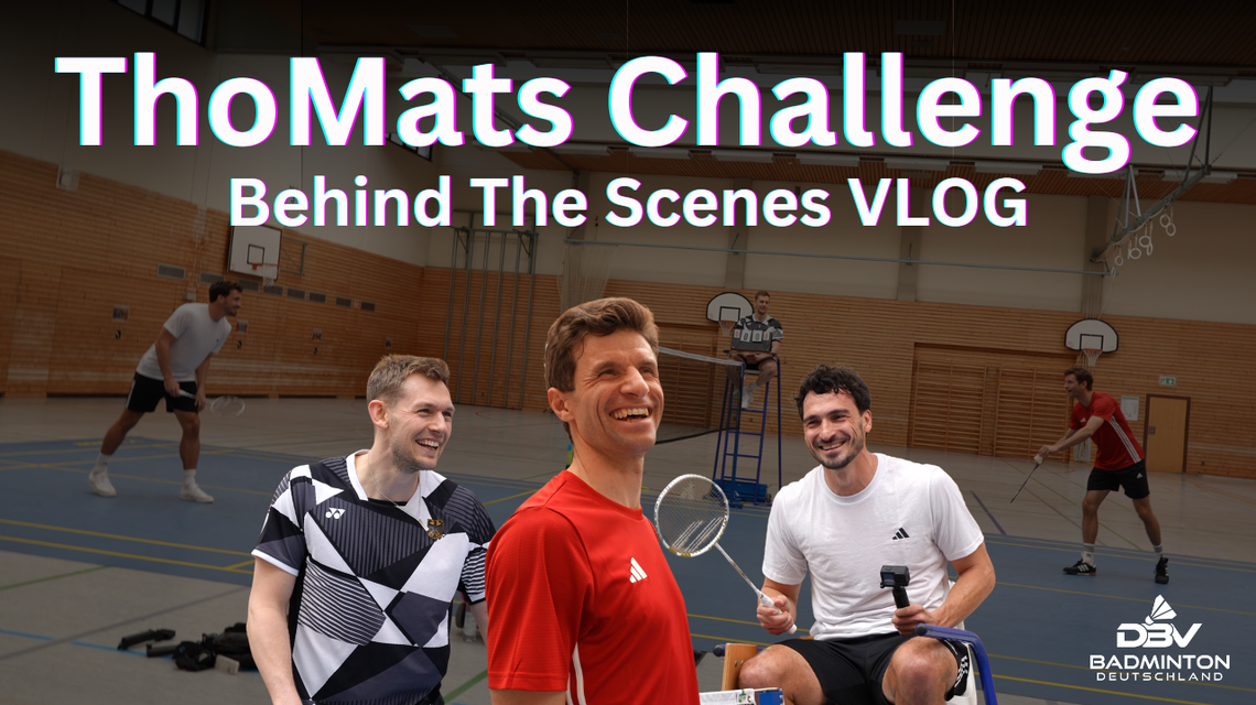 Fussball-Weltmeister fordern Marvin Seidel zum Badminton-Duell