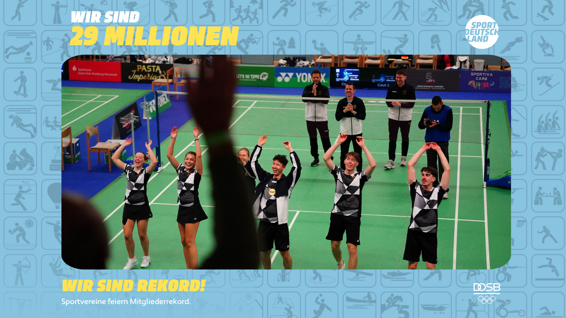 Sport im Verein so beliebt wie nie – Badminton wächst weiter