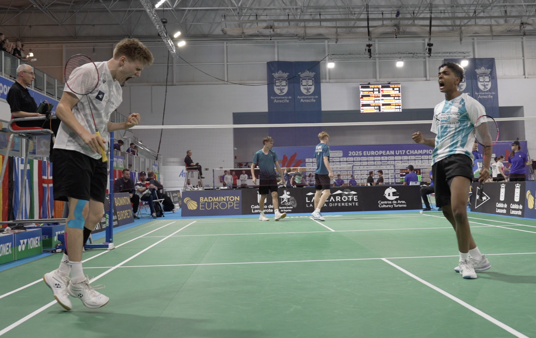 U17-EM: Gahirwal/Wolber kämpfen um Medaillen